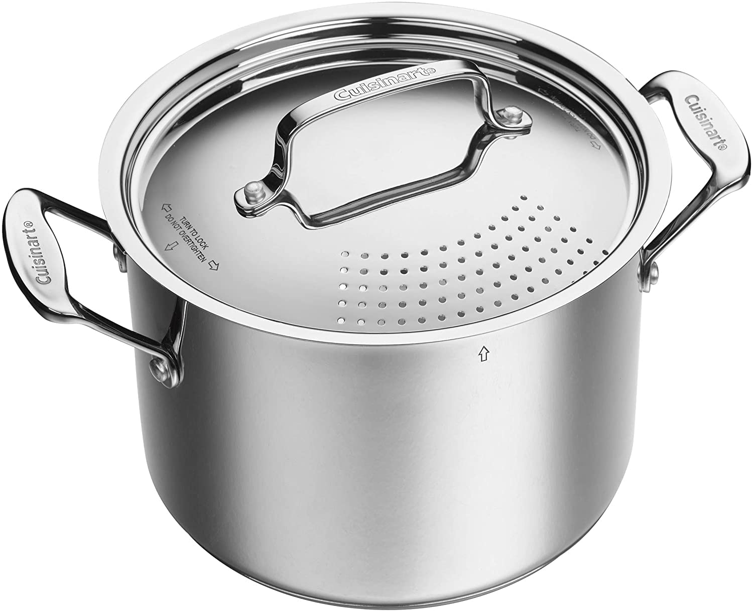 Cuisinart 766S-22 6 Qt. Stainless Steel Pasta Pot w/Straining Cover Chef's-Classic